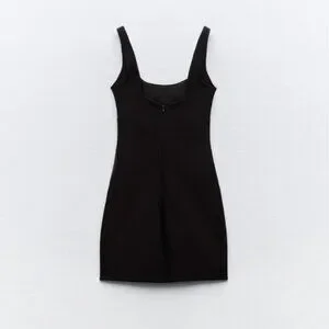Zara Tailored Mini Black Dress